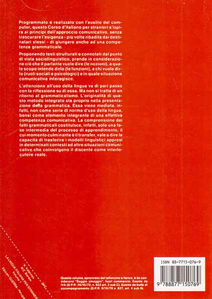 LA LINGUA ITALIANA PER STRANIERI 1
